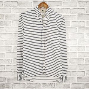 Apolis Men's Classic button Down Woven Shirt Striped cotton XS